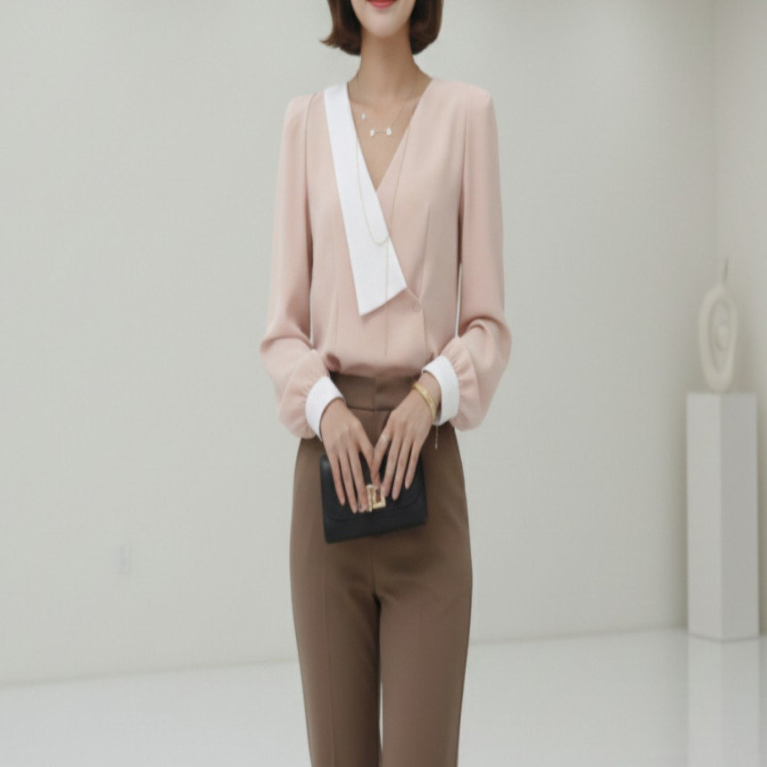 럭셔리 자켓 블라우스