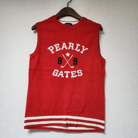 페어리게이츠 골프 니트 베스트 레드 1