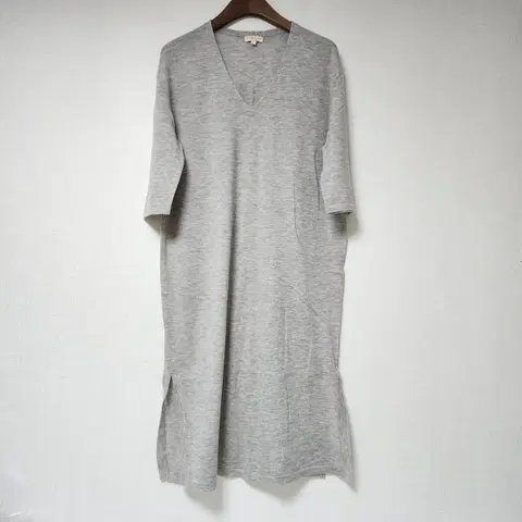 DEMYLEE 브이넥 니트 롱 원피스 S