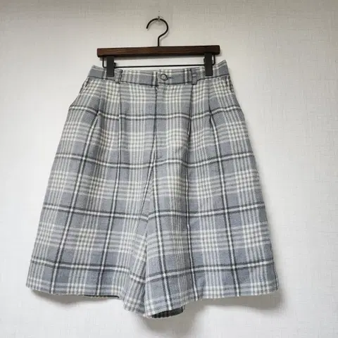 체크 패턴 반바지 숏팬츠 S~M