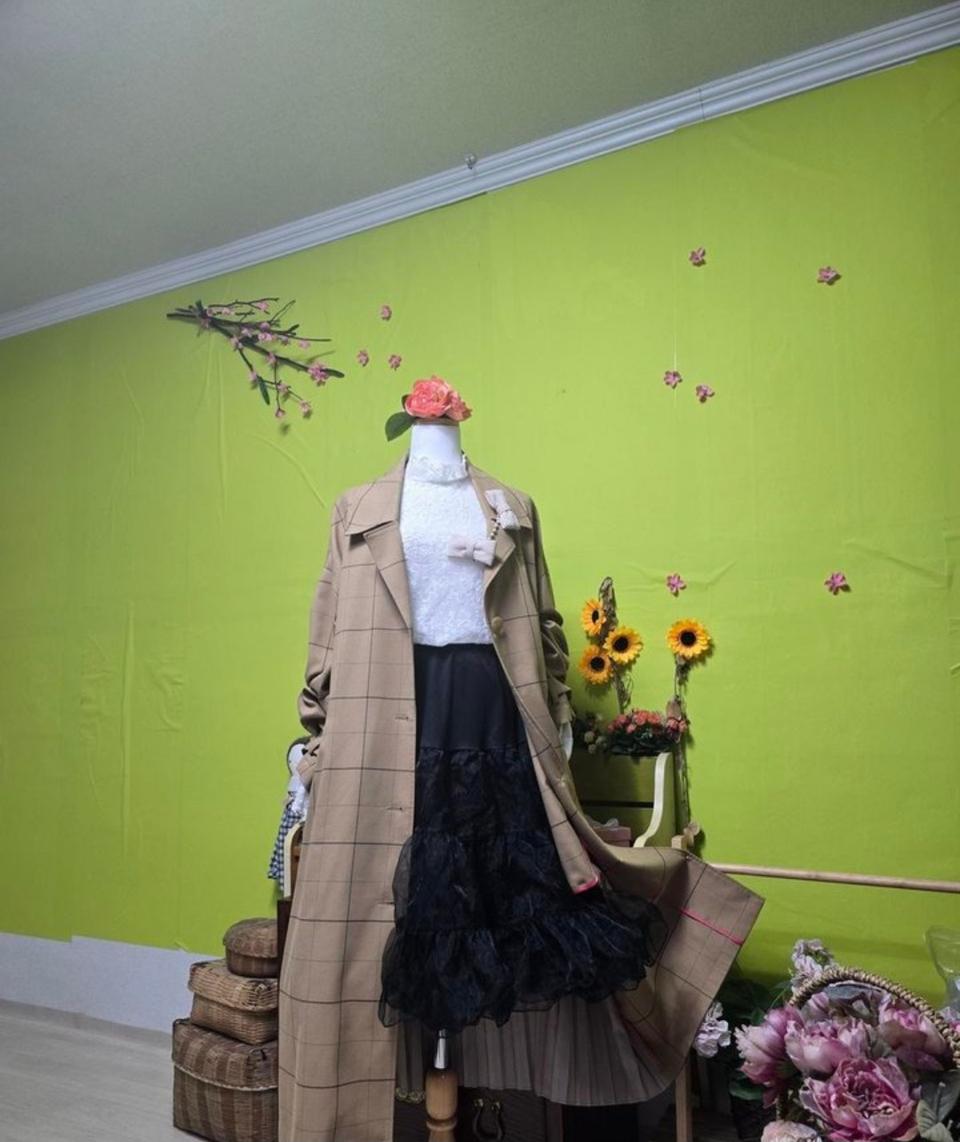 메종마레 / 벨트소매  / 뒷주름 롱코트