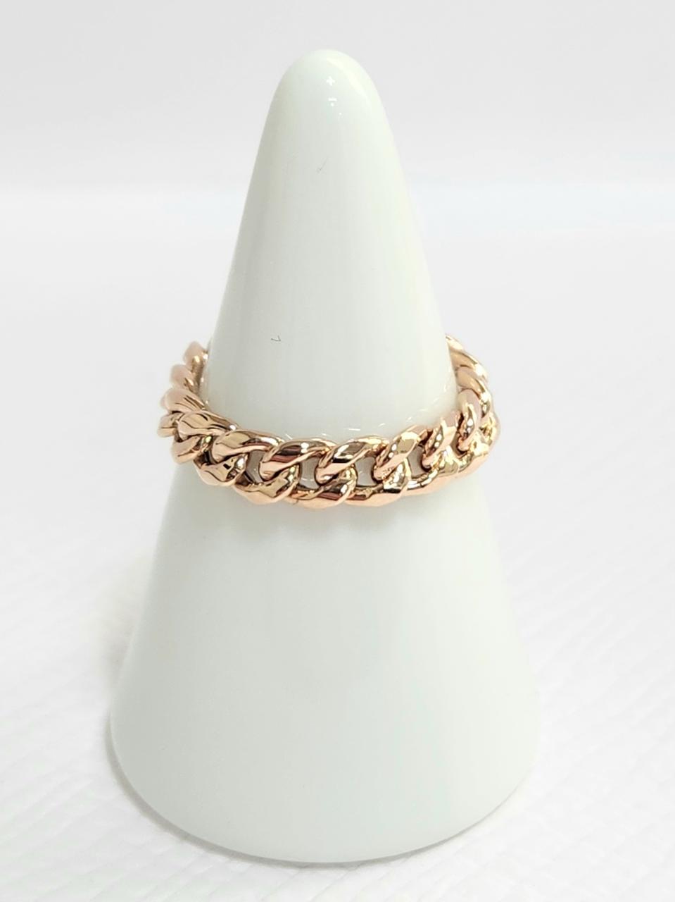 18k.할로우 체인반지 4.1mm .새상품