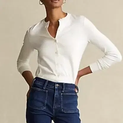 큐알인증 ) 폴로 랄프로렌 코튼 가디건