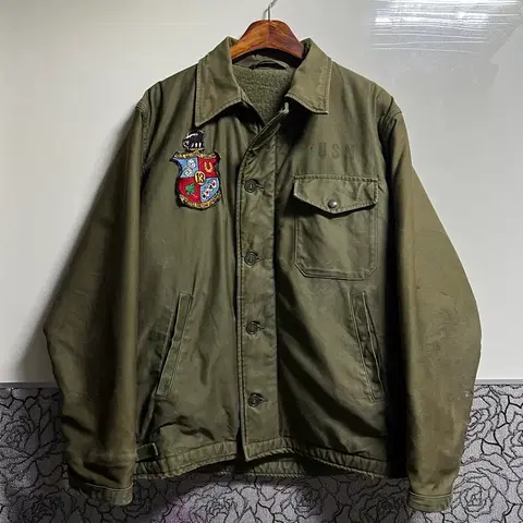 빈티지 밀리터리 60s USN A2 초기형 덱자켓