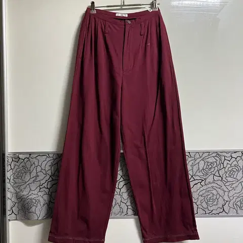 빈티지 80s 이세이스포츠 와이드 슬랙스 팬츠