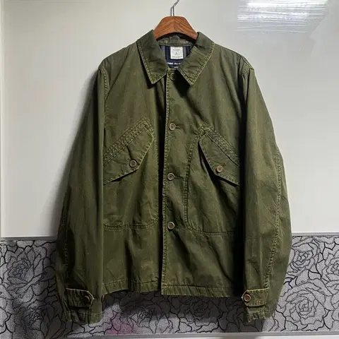 05ss 꼼데가르송 옴므 그린 헌팅자켓