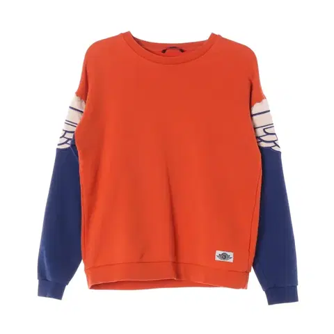 JORDAN 윙 로고 자수 컬러블록 기모 맨투맨 M