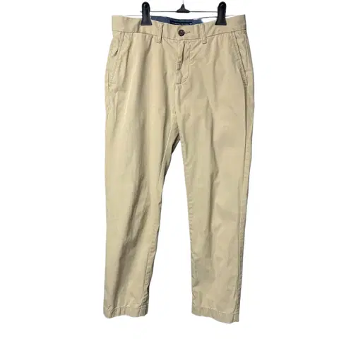 30 타미힐피거 로고 베이지 치노팬츠 면바지