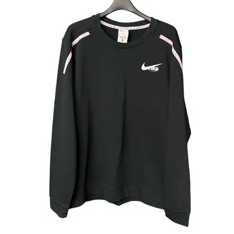 L 나이키 드라이핏 D.Y.E. 블랙 프린팅 맨투맨