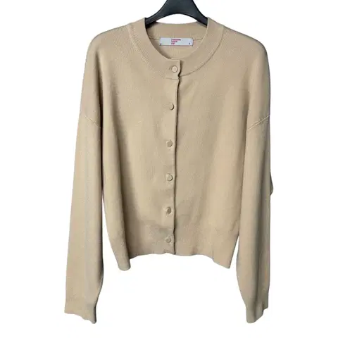 S 에잇세컨즈 여성 베이지 니트 가디건