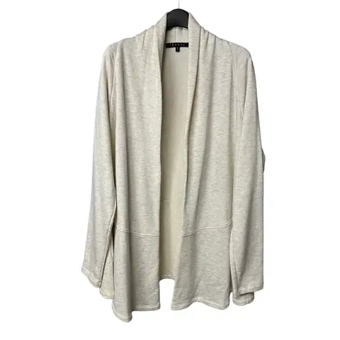 M 띠어리 라이트베이지 논버튼 숄카라 가디건