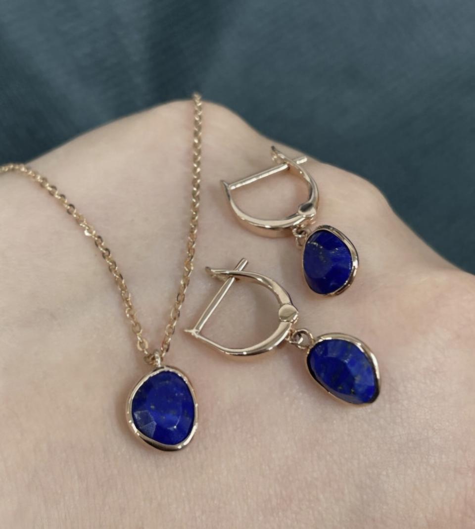 14k 도로시 라피스라줄리 링귀걸이(70만대제품)