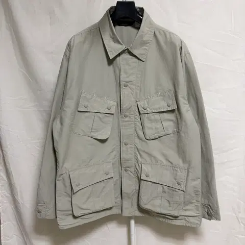 유니폼브릿지 립스탑 나일론 정글퍼티그 자켓 / 라이트그레이, XL