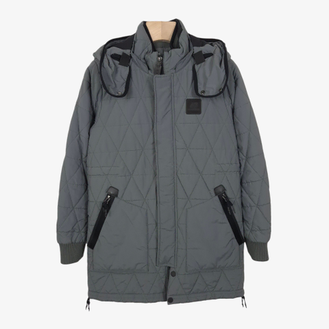 [85-90] 뉴발란스 카키 그레이 퀼팅 자켓