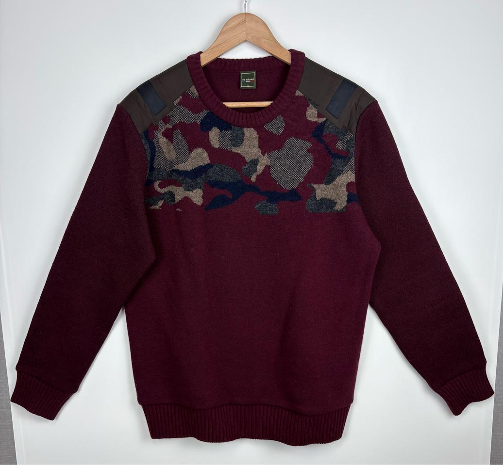 아이더 카모 패턴 니트