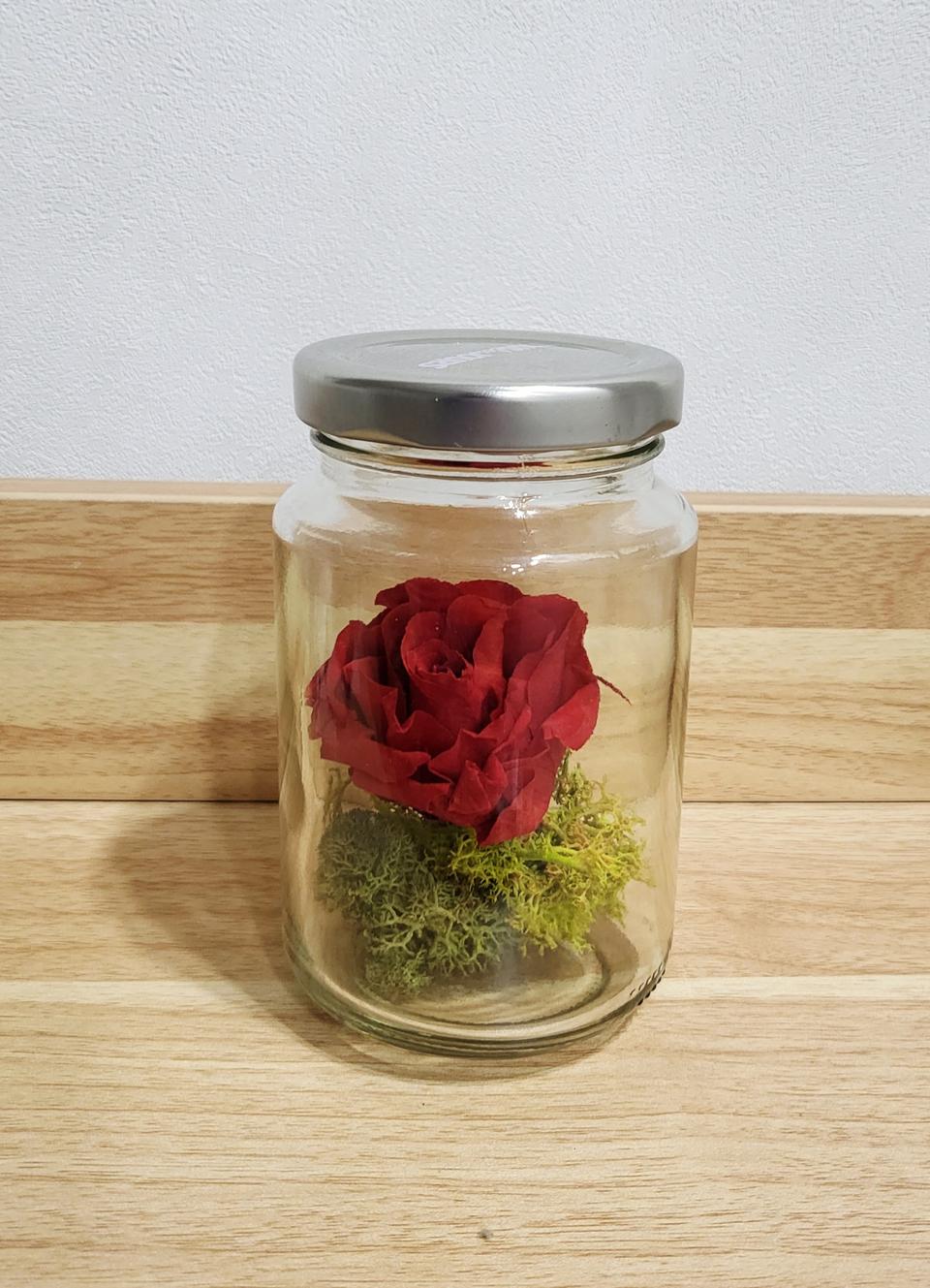 핸드메이드●프리저브드플라워 유리병