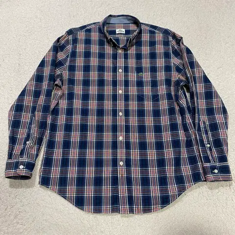 라코스테 체크 셔츠 남방 긴팔 105