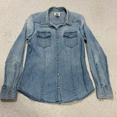 리바이스 여성 데님 셔츠 청남방 s