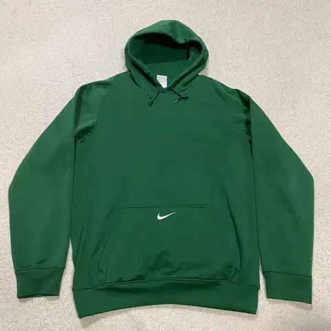 나이키 그린색 후드티 스우시 기모 s