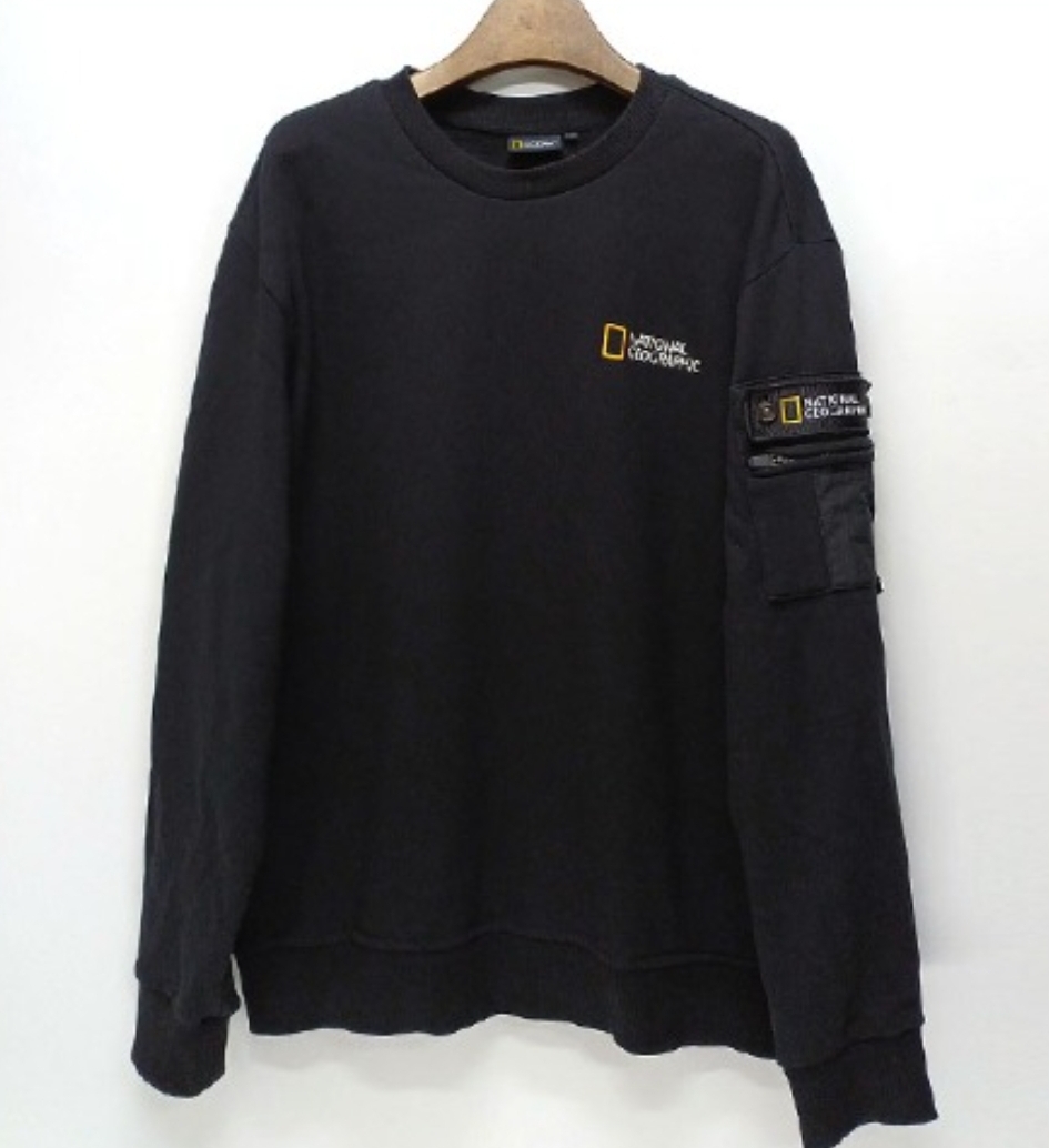 내셔널지오그래픽 기모 맨투맨 100