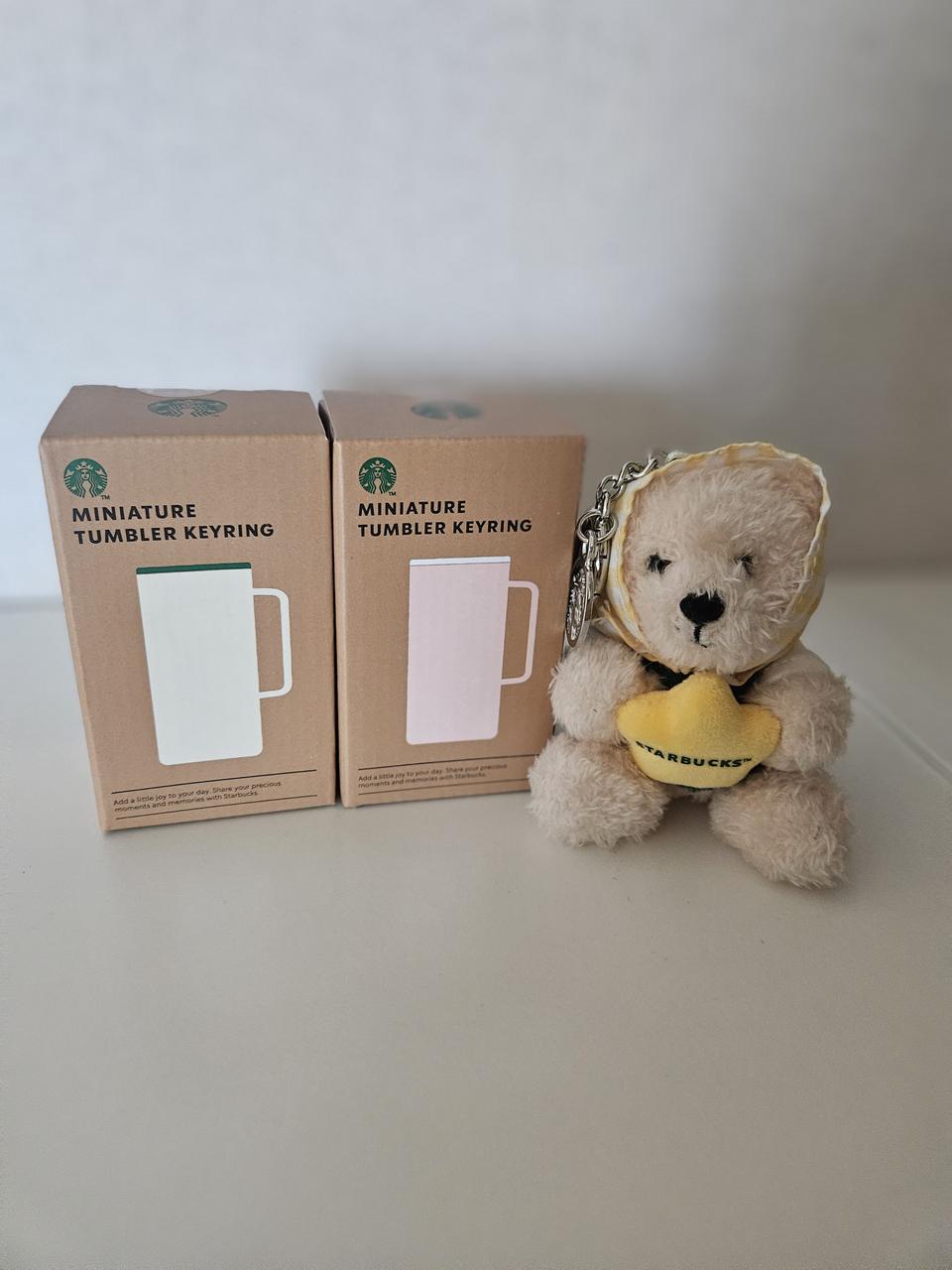 스타벅스 미니어처 텀블러키링+베어리스타키링
