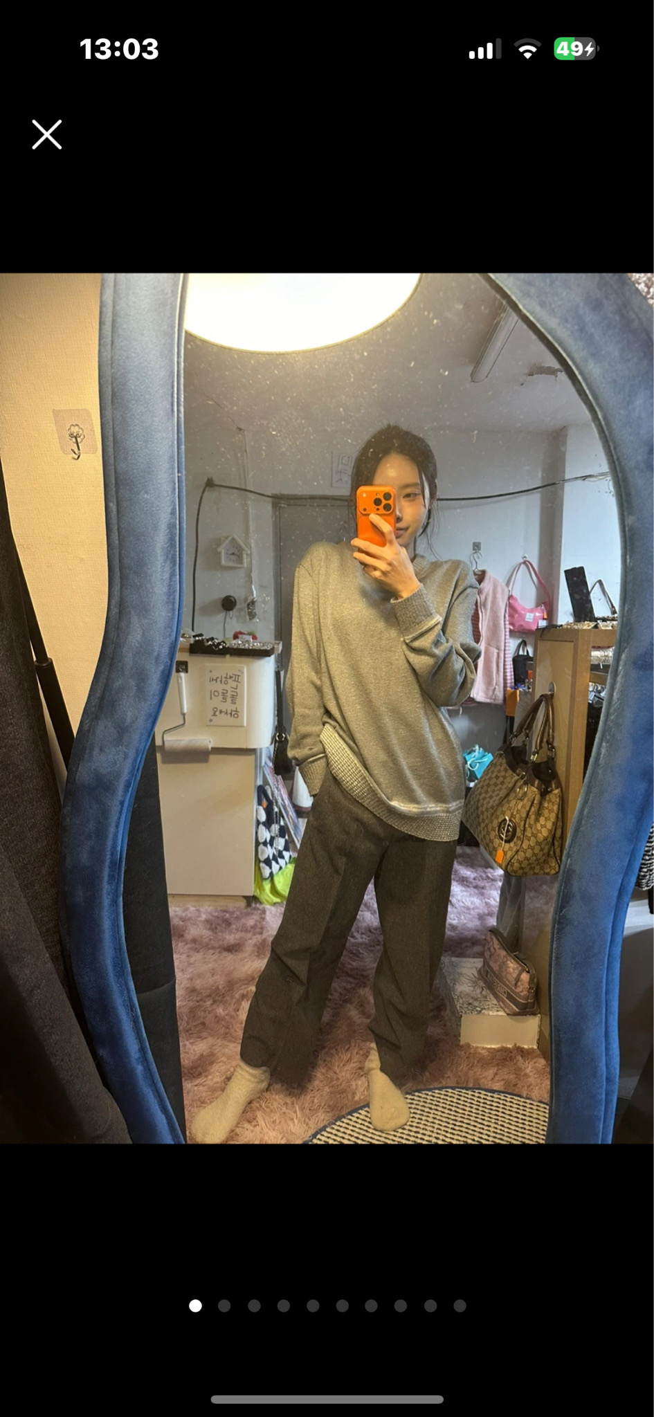 그레이니트 테이트 그레이 바지슬렉스