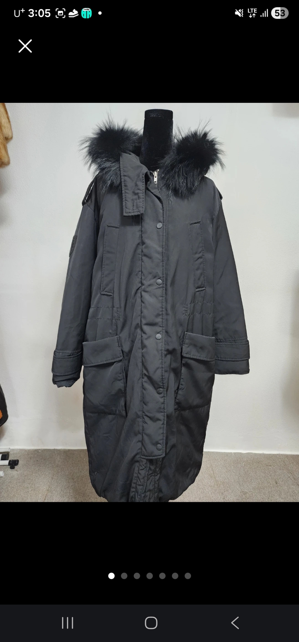 톰보이 여성 롱패딩코트