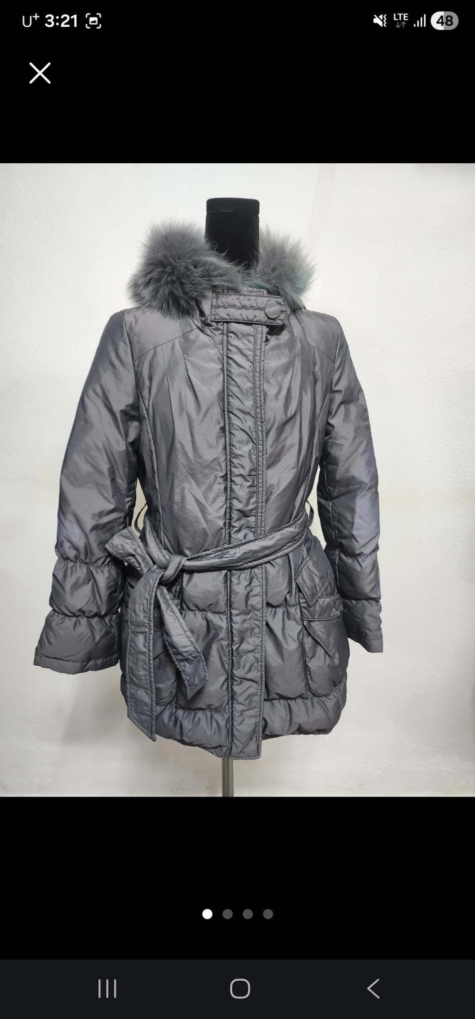 Tomboy 폭스퍼 후드 패딩 44-55