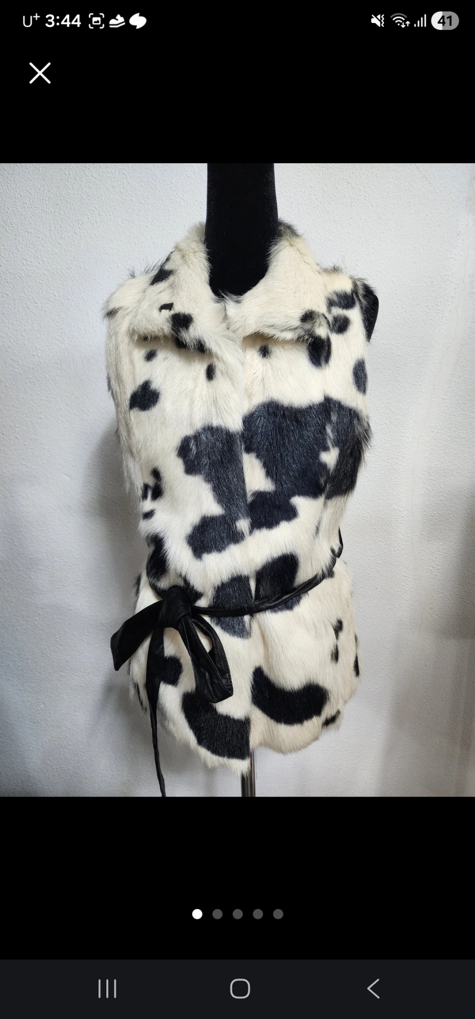 Jessi Woman 달마시안 퍼 베스트 55-66