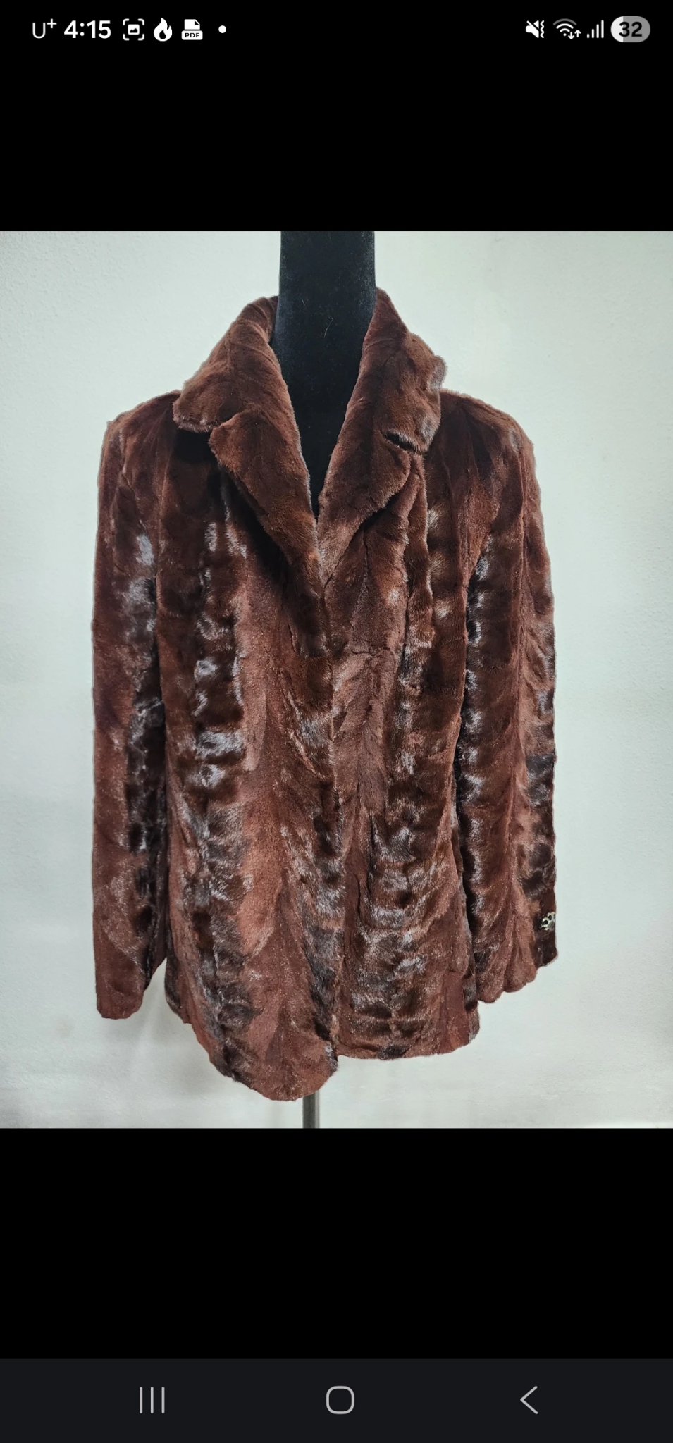 LEEGA 밍크 코트 77사이즈