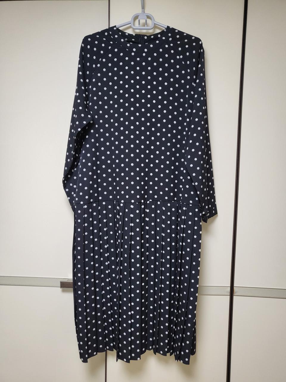 쉬폰땡땡주름원피스