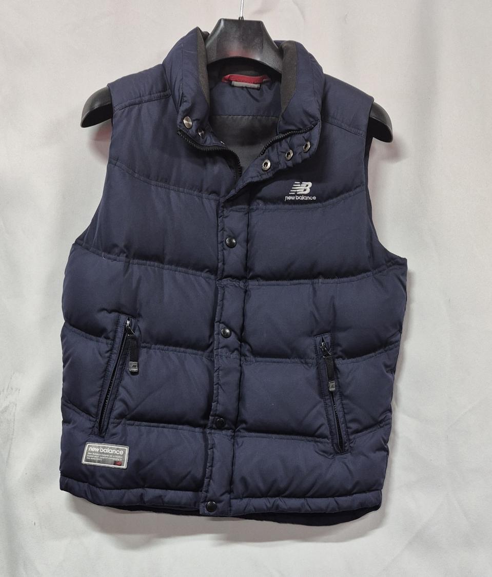 뉴발란스여성 네이비 패딩 조끼 90