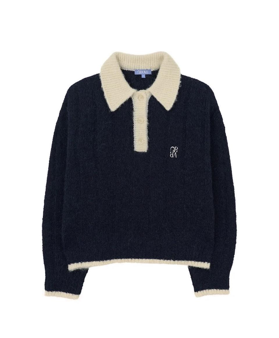 택O) 그로브 SOFT 니트 네이비 [차정원 착용]