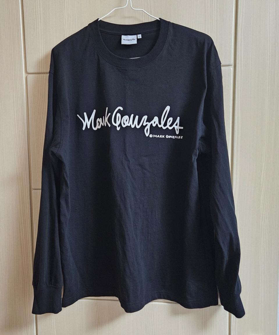 [최저가]마크곤잘레스 사인로고 긴팔티셔츠 롱슬리브 - 블랙 100(L)