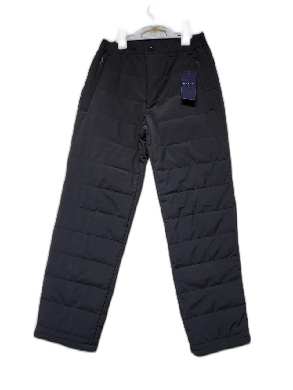 블랙 패딩 밴딩바지