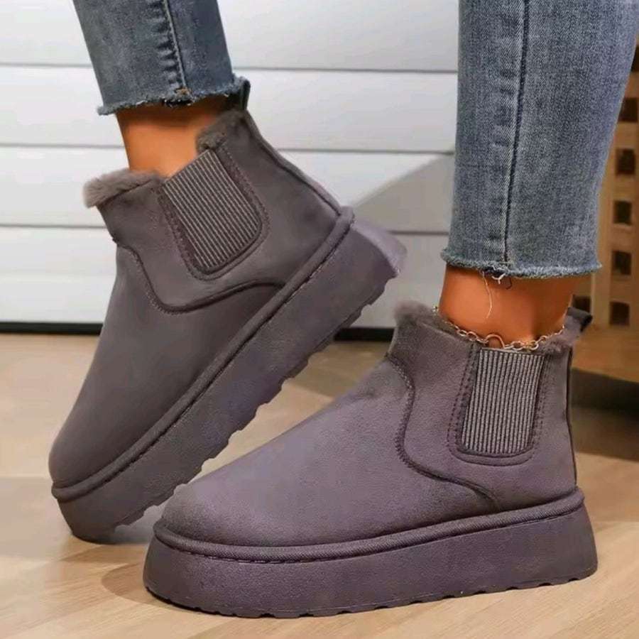 여성남성겨울부츠/방한부츠/4.5cm/숏부츠/슬립온/보온안감/230~27