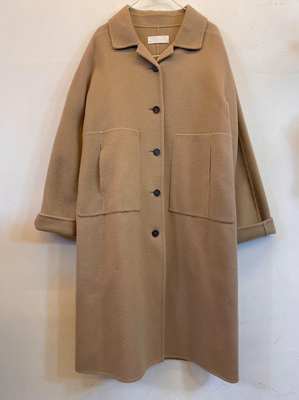 BLESSD 여성 핸드메이드 베이지 울코트 모직롱코트:) 하객룩데이트룩