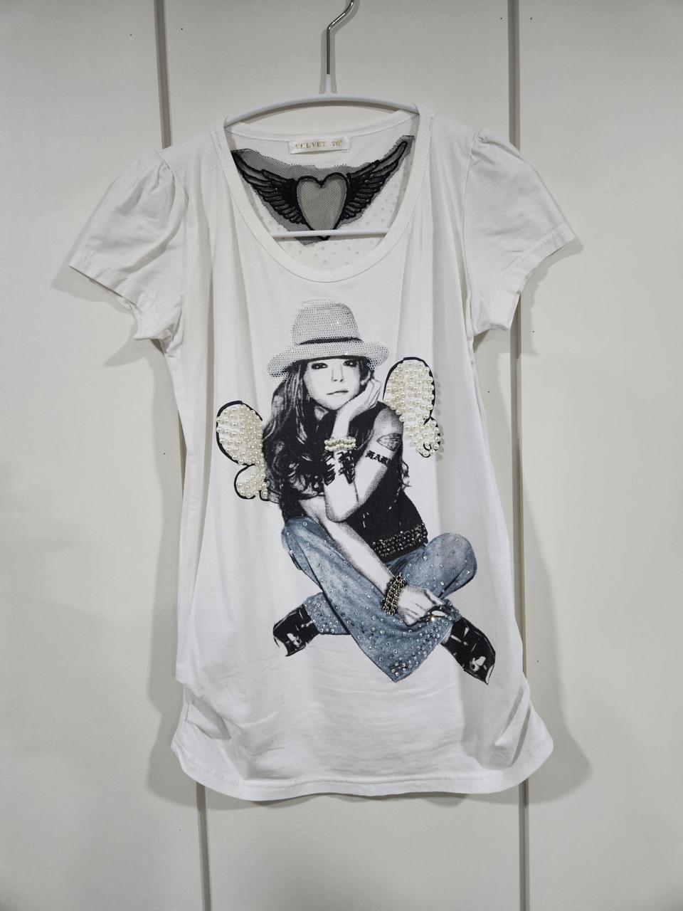 여성 프린팅 반팔 티셔츠 2개