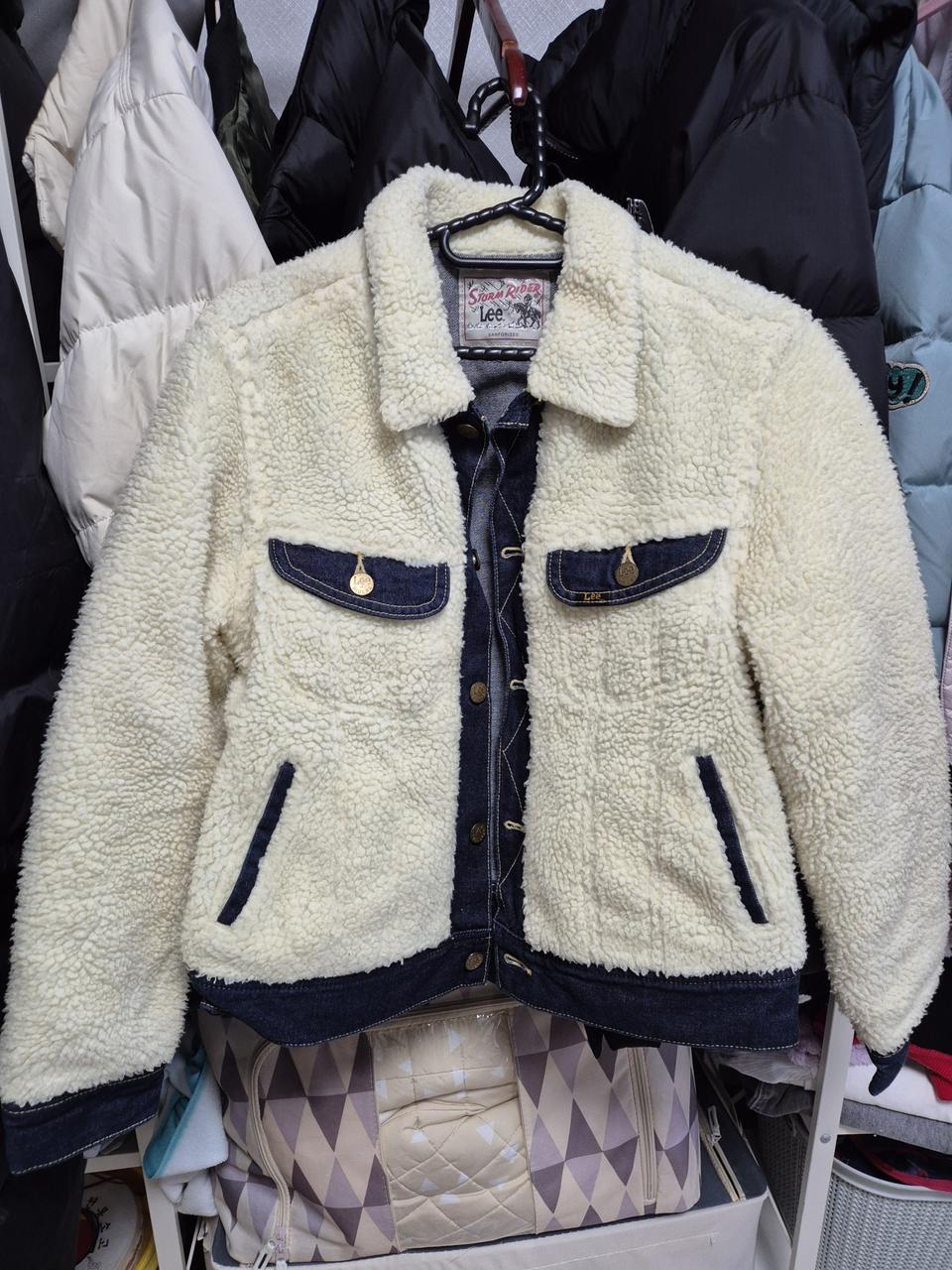 Lee 리 스톰 라이더 뽀글이 데님자켓(M)