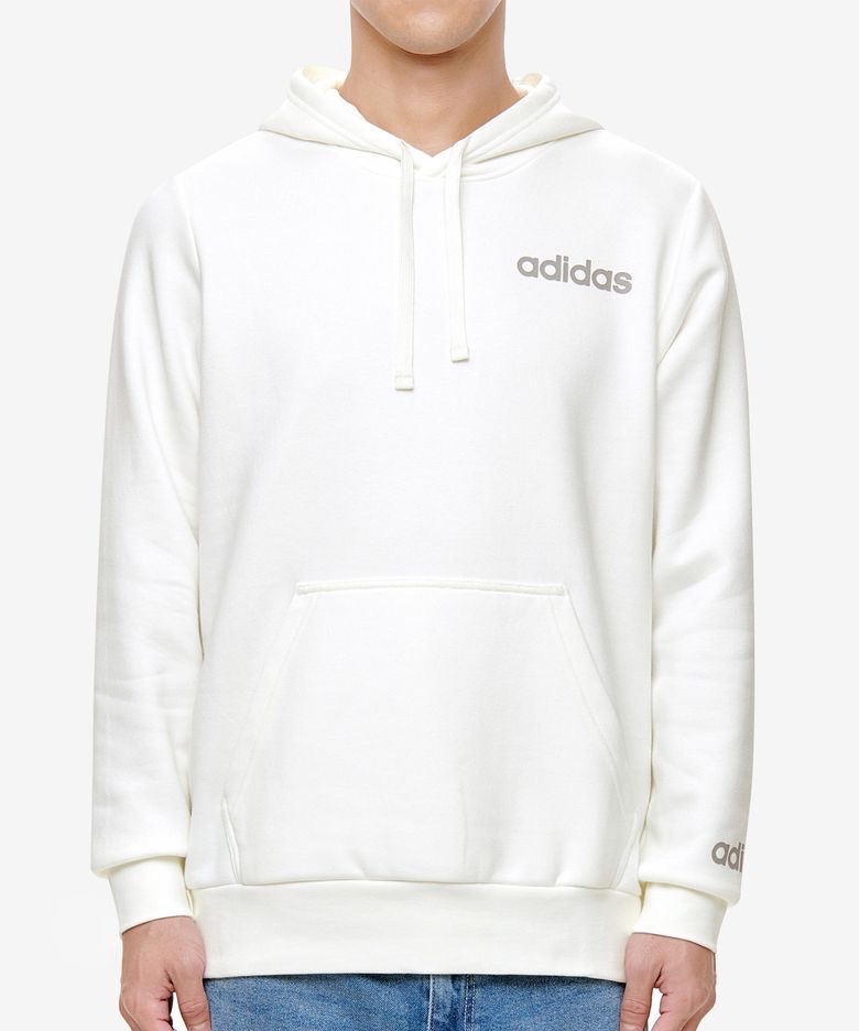 아디다스 리니어 후디 - 오프화이트