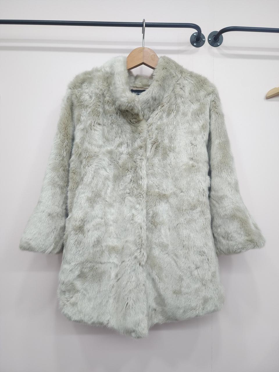 페이크 퍼 숏 코트