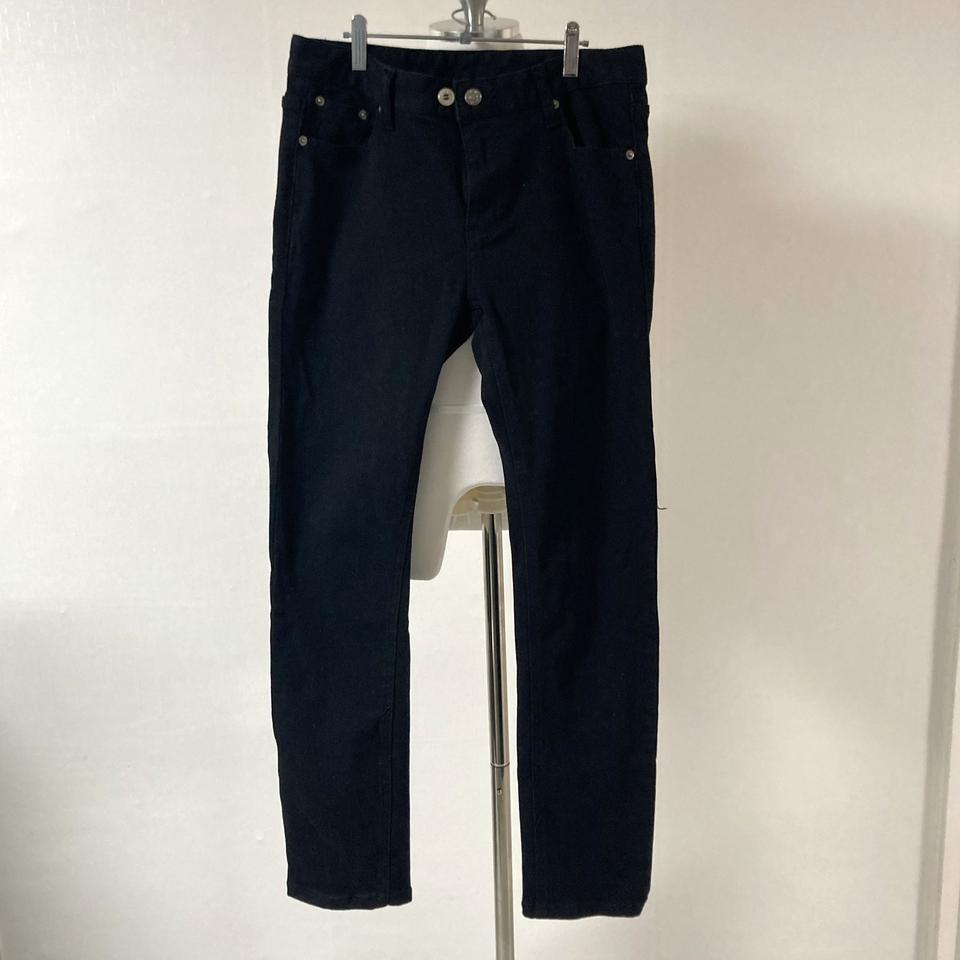 다꾸앙 남성슬림핏면바지 블랙 허리29 호호상점