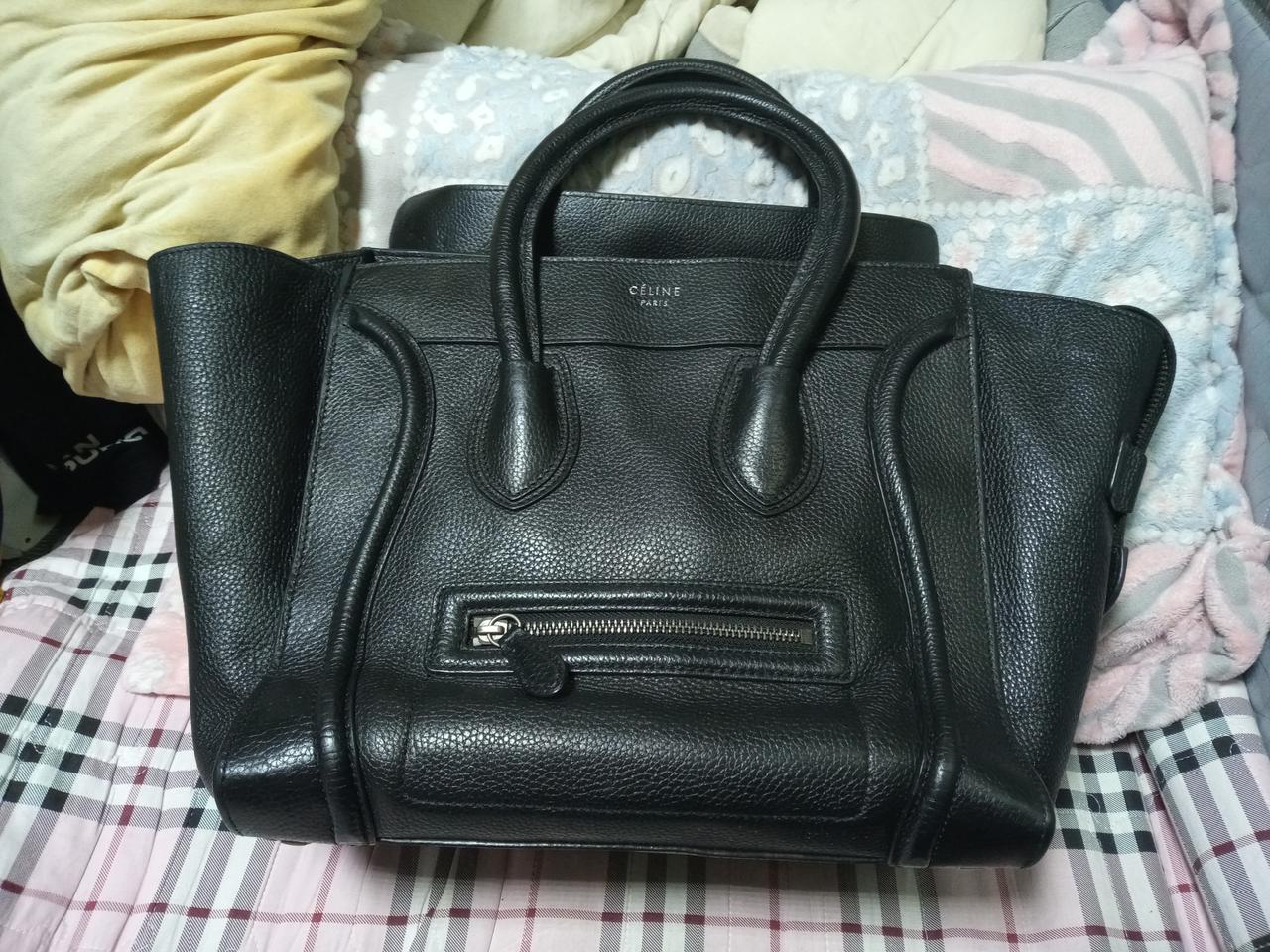 정품 셀린느 러기지백 블랙 상태양호 (수선 내용확인)