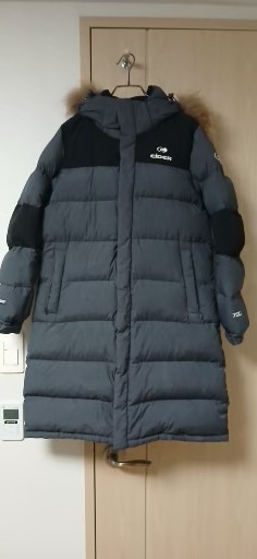 아이더 700필 후드 롱패딩 그레이(L)-무배