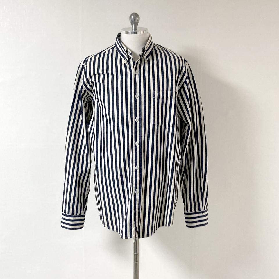 스트라이프남성셔츠 L 호호상점
