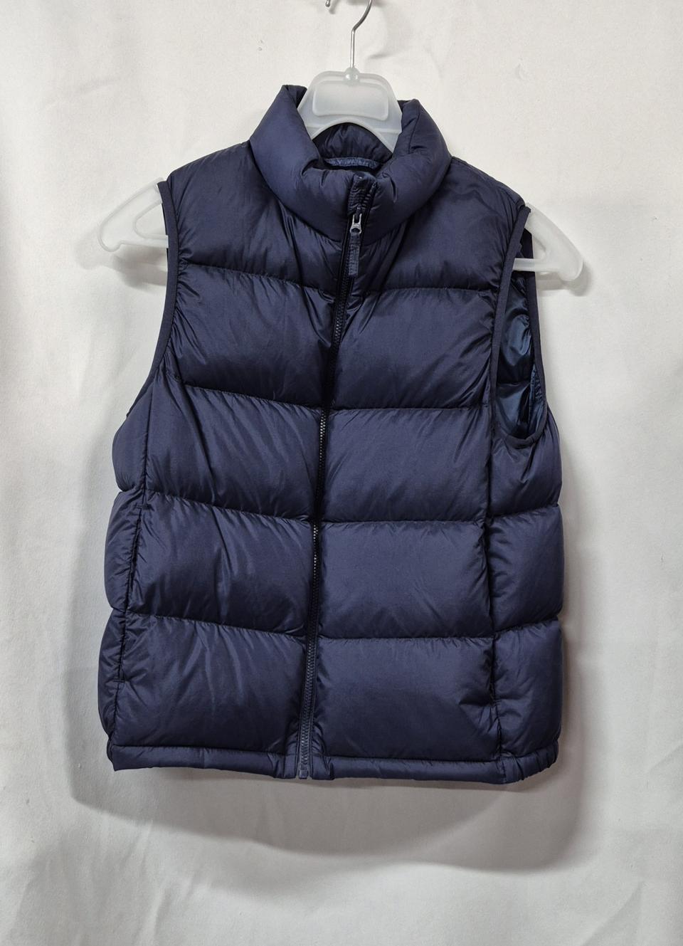 ULTRA LIGHT DOWN 네이비 키즈패딩 조끼 140