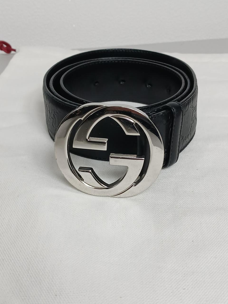 (정품) 구찌 인터로킹 벨트 정품보증서 제품 90 사이즈