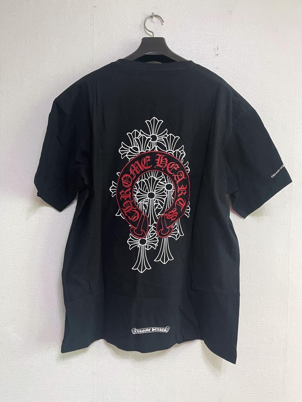 크롬하츠 레드 홀스슈 세메터리 반팔 XL사이즈 새상품