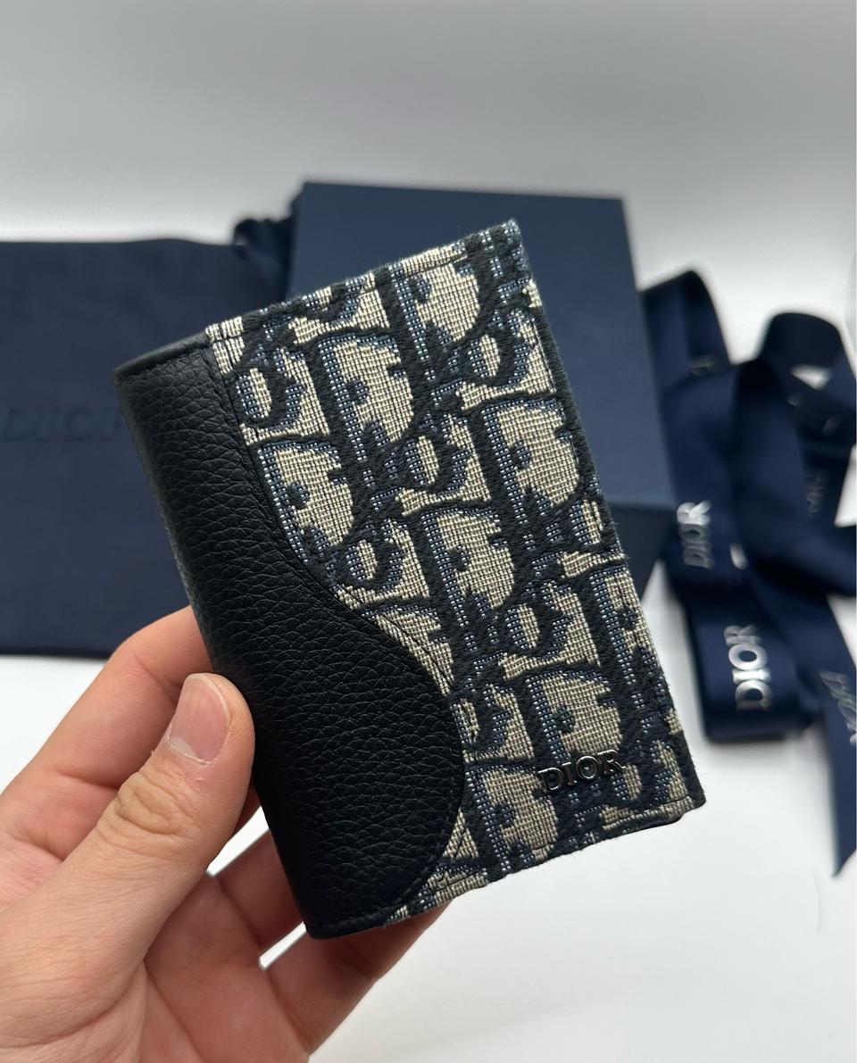 [상태A급]디올 오블리크 새들 오거나이저 카드지갑