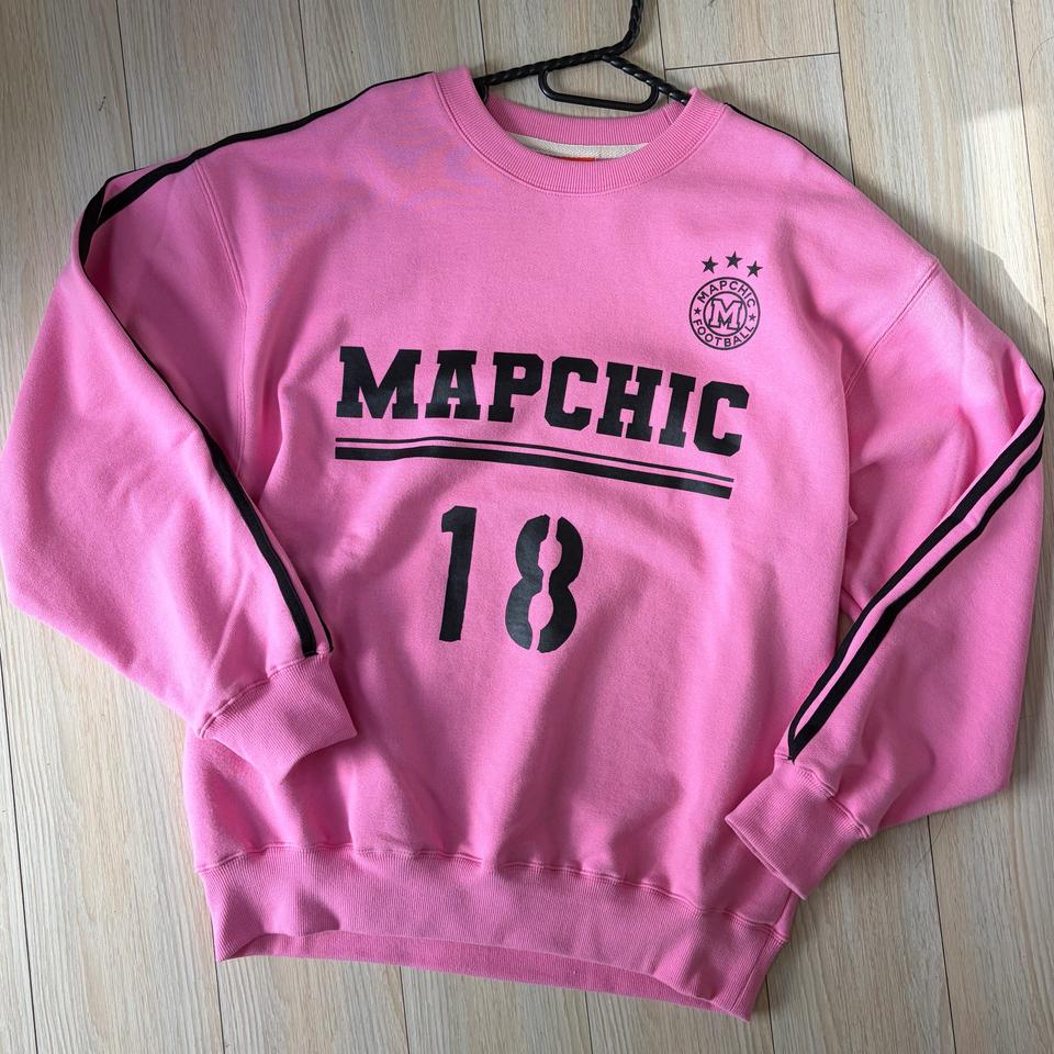 MAPCHIC 핑크색 맨투맨 티셔츠